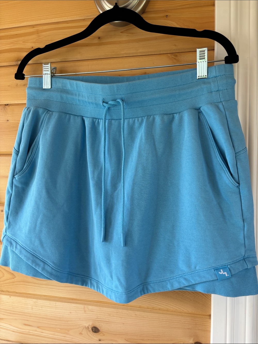 Joy Lab Light Blue Women's Drawstring skirt with built in shorts